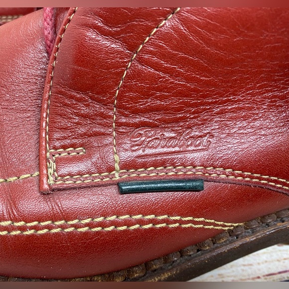 Paraboot shoes in red leather size 5UK 6US - Picture 2 of 6